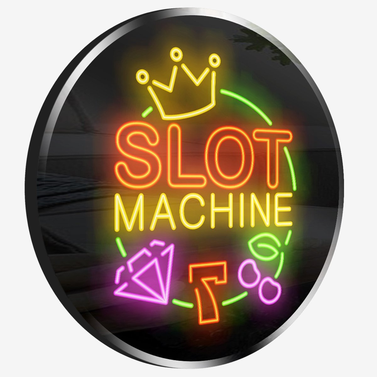 Personalized Neon Slot Machine - madaboutneon