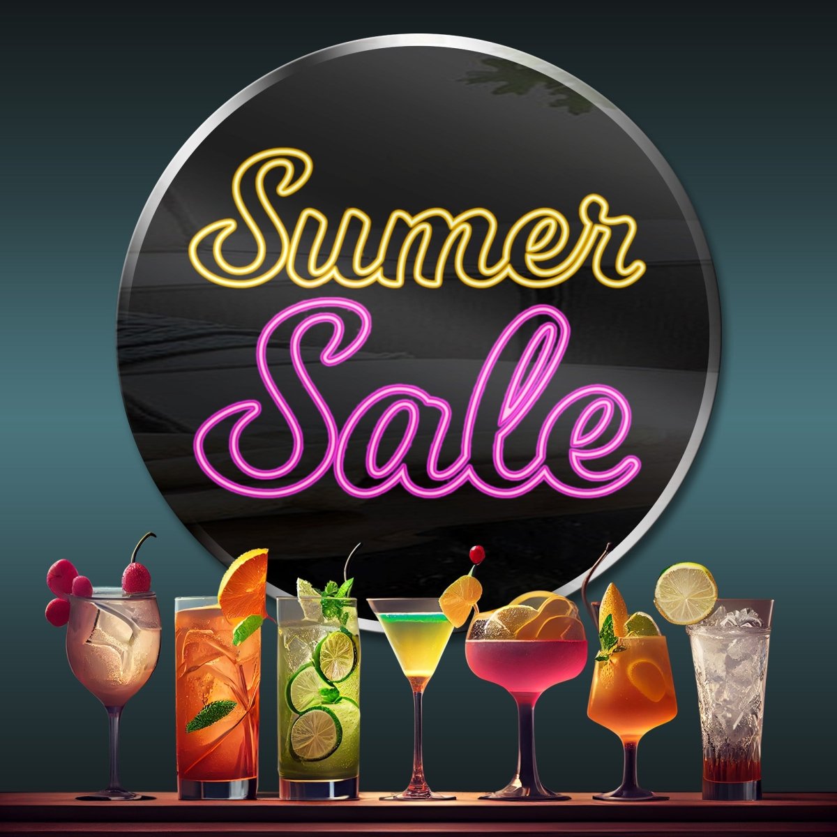 Personalized Neon Summer Sale - madaboutneon