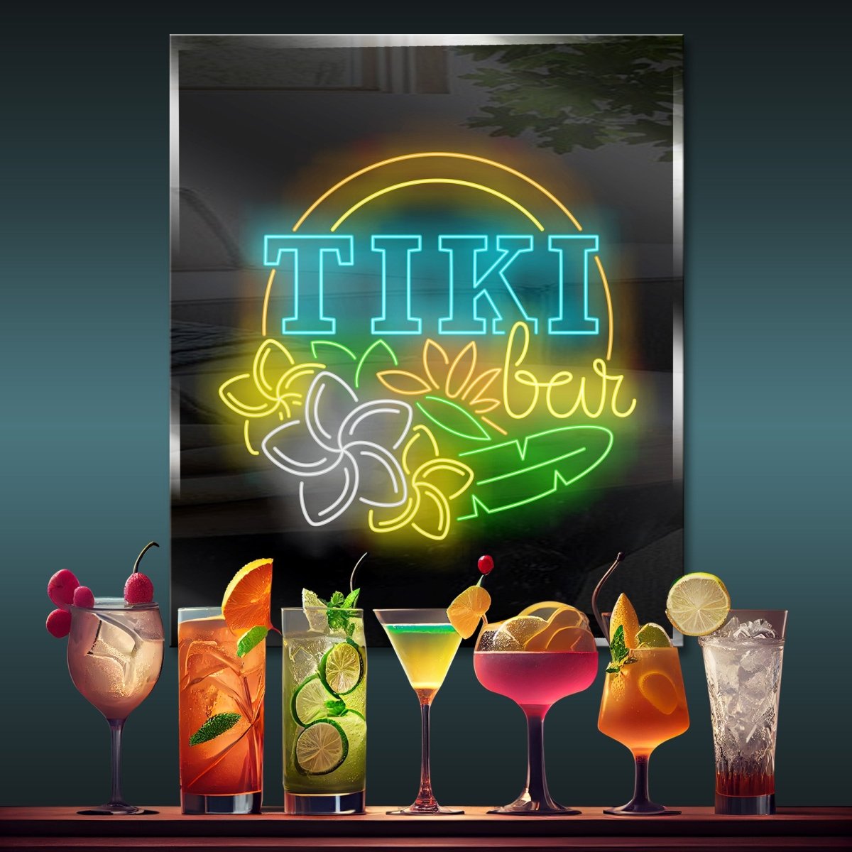 Personalized Neon Tiki Bar - madaboutneon