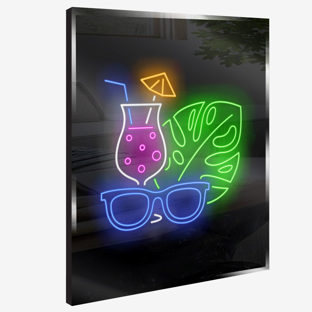 Personalized Neon Umbrella Glass - madaboutneon