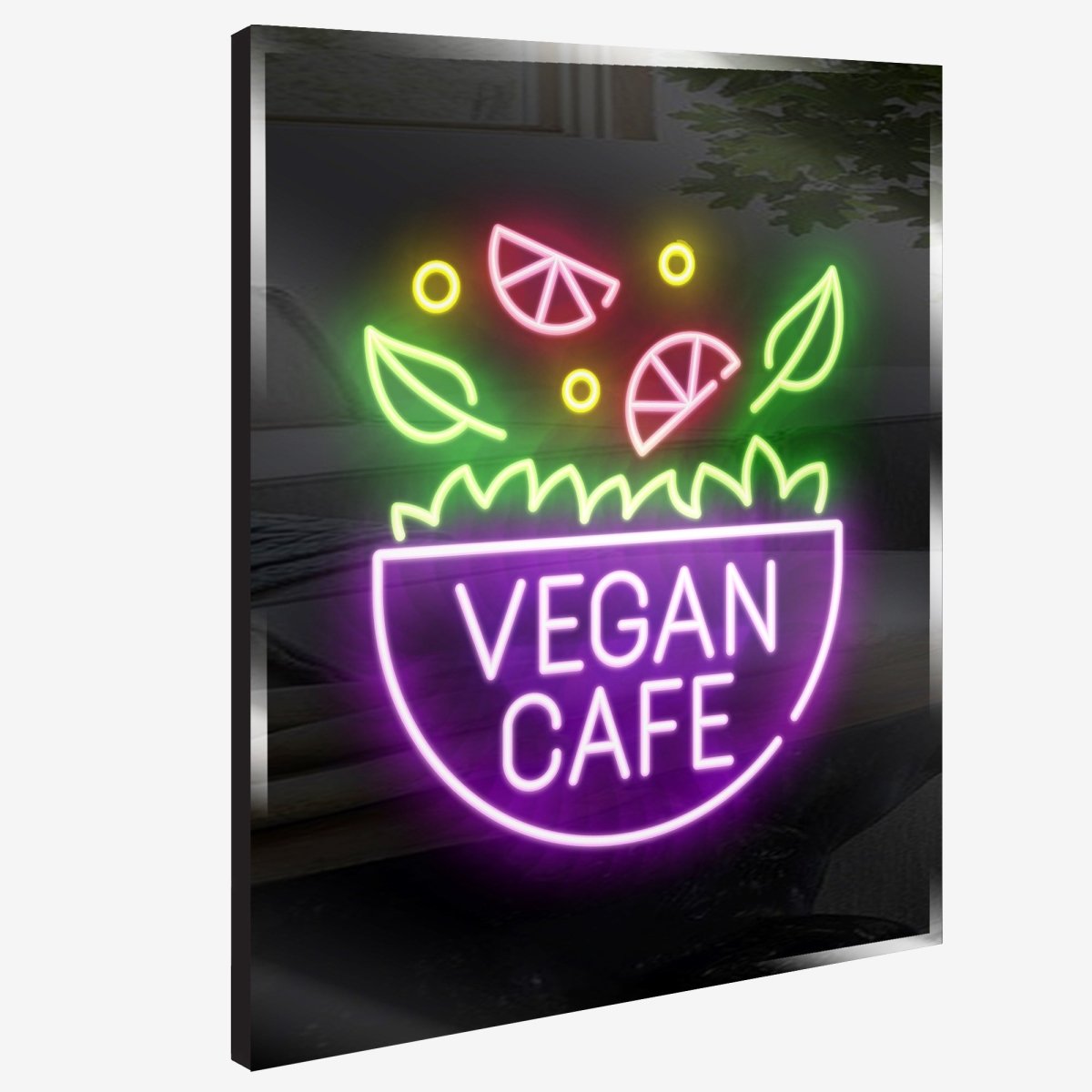 Personalized Neon Vegan Café - madaboutneon