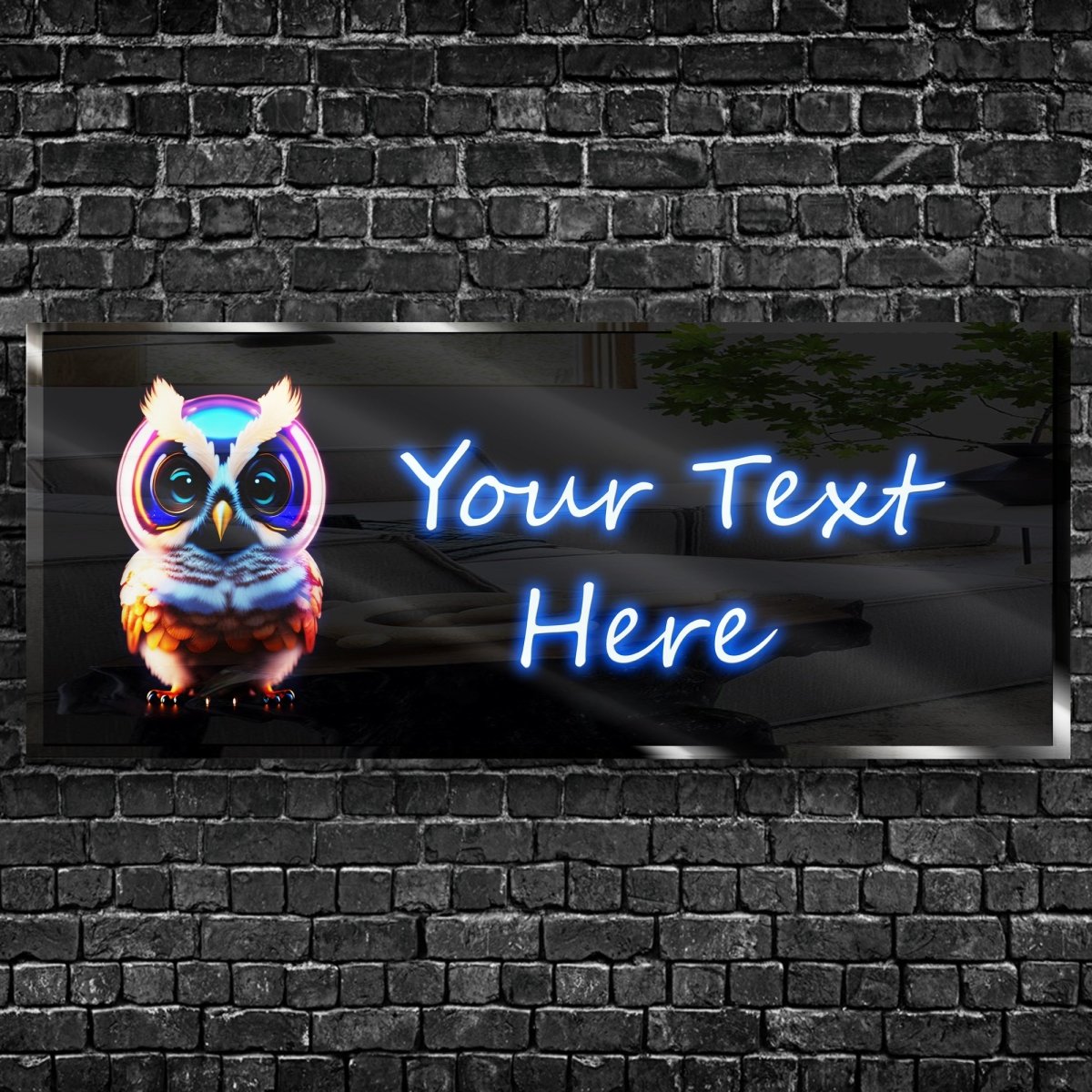 Personalized Owl Neon Sign 600mm X 250mm - madaboutneon