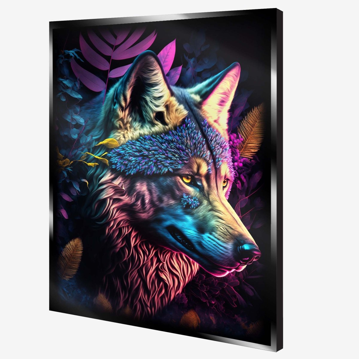 Personalized Purple Wolf Neon Sign 600mm X 250mm - madaboutneon