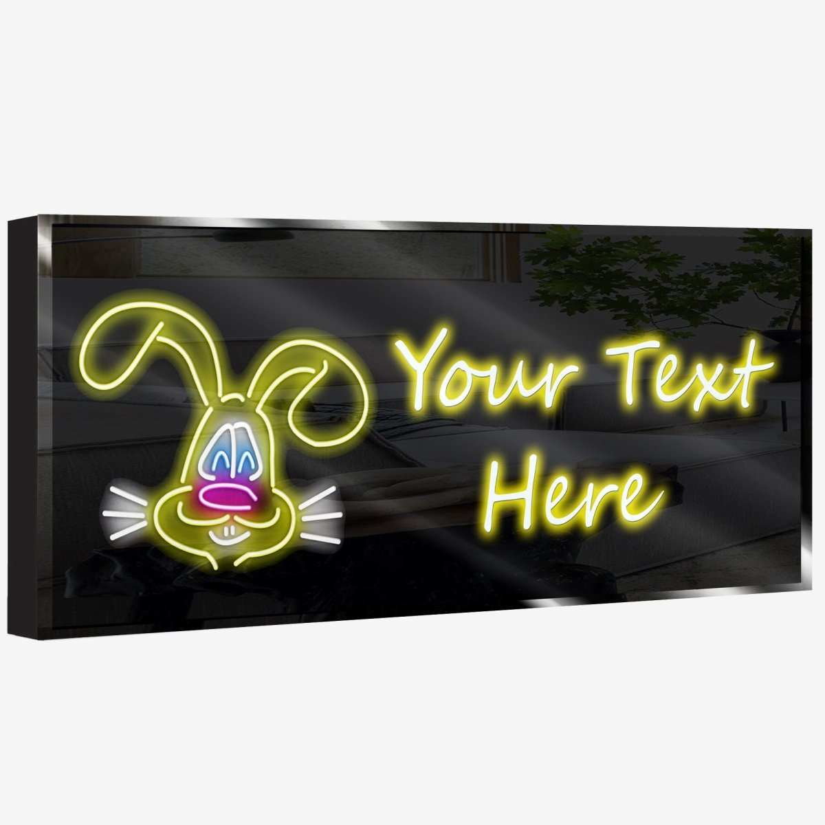 Personalized Rabbit 2 Neon Sign 600mm X 250mm - madaboutneon