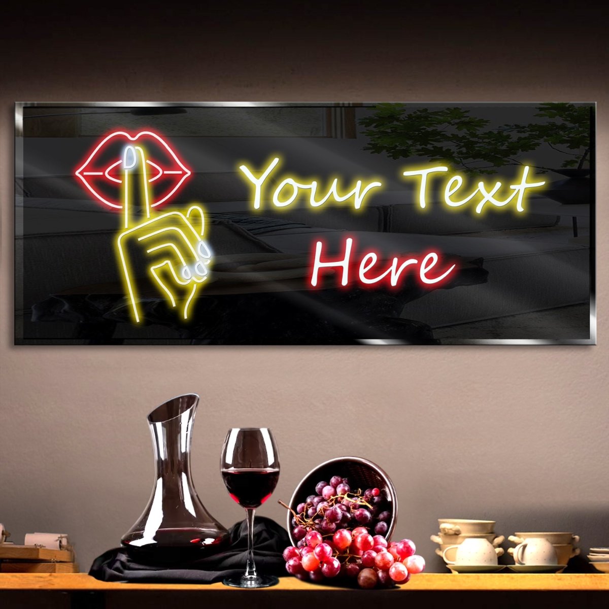 Personalized SHHH2 Neon Sign 600mm X 250mm - madaboutneon