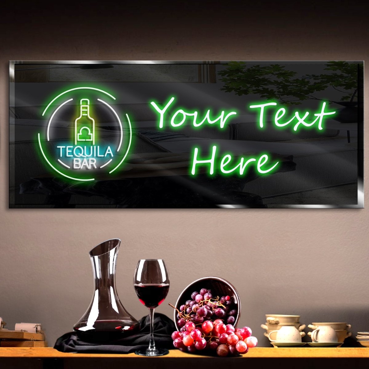 Personalized Tequila Bar Neon Sign 600mm X 250mm - madaboutneon