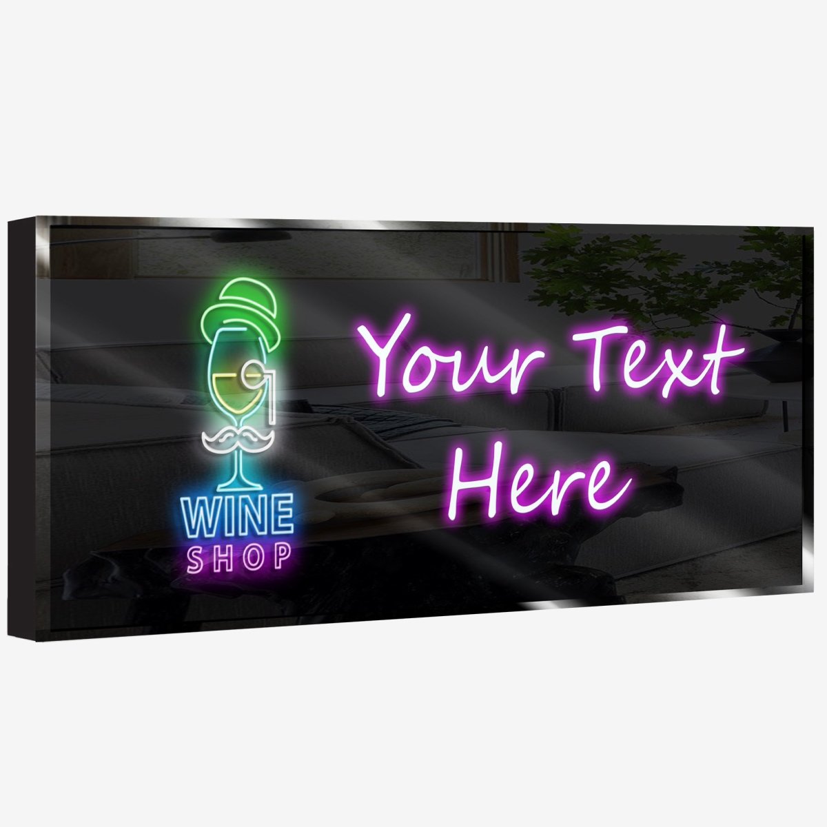 Personalized Wine Shop Neon Sign 600mm X 250mm - madaboutneon